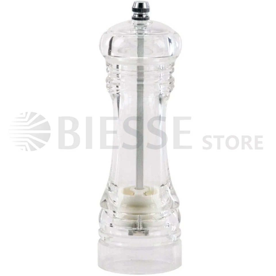 Macina sale e pepe macinapepe acrilico trasparente ilsa cm 15 - Immagine 2 di 2