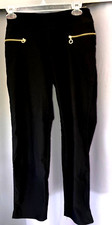 ---NWOT SUSAN GRAVER 2P BLACK PULL ON STRETCH ELASTIC WAIST PANTS