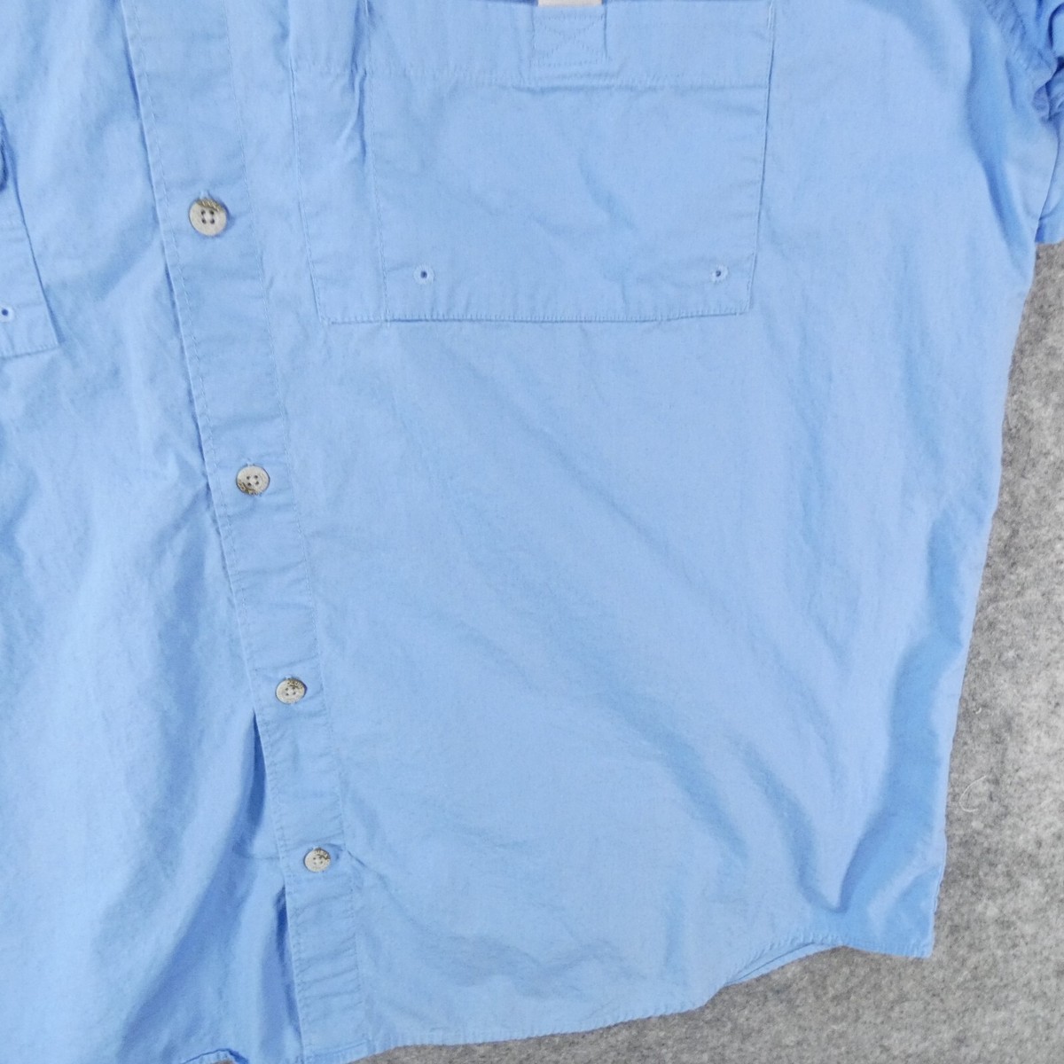 Columbia - Chemise boutonnée bleue à imprimé hawaïen XL à