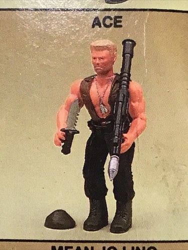 M FORCE MILITARY MUSCLE ACE Red Hat MARCHON 1985 MIB Vintage GI Joe Knockoff Rambo - Bild 3 von 15