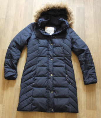 Esprit Winter Parka Kapuzen Mantel 36 S TOP gefüttert Blau