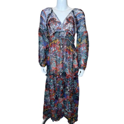 Maeve Anthropologie Annabella Maxi Dress 4 Boho Tiered V-Neck Floral NWT $178 | eBay Maeve Anthropologie Annabella Maxi Dress 4 Boho Tiered V-Neck Floral NWT $178 | eBay
