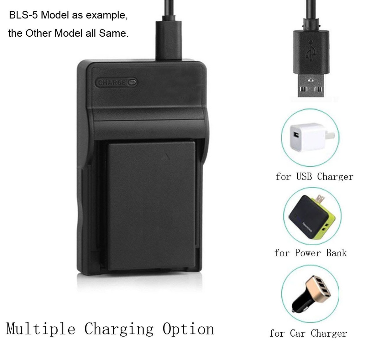 Battery Charger For Olympus OM-D E-M10 Mark III, OMD EM10 MarkIII