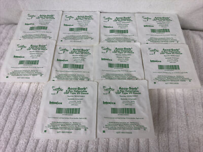 Lot of 10 pkgs Medline Accu-Sorb X-ray Detectable Gauze NON21430LF  (3826)