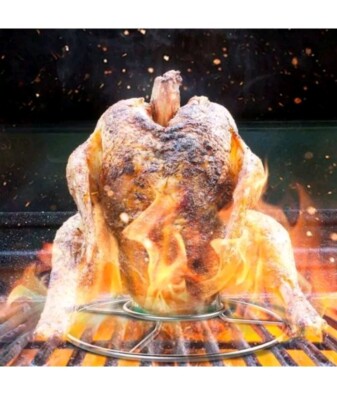 Pack Stainless Steel Beer Can Chicken Holder Rack for Grill Smoker Oven  BBQ