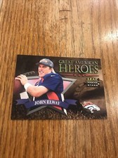 John Elway 1998 Leaf Rookie & Stars Great American Heroes Insert Card #/2500 R&S