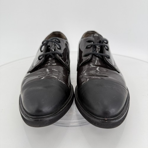 Paul Green Emmy Oxfords US 6 UK 3.5 Black Patent Leather Cap Toe Lace Up Shoes - Picture 3 of 18