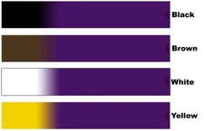 White Water Archery Purple Fade Solid 2 Arrow Wraps 15 Pc Pack Multiple Colors