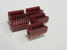 14 PIN DIP SOCKET ELEVATED BODY ARIES SERIES - LOT OF5 SOCKETS