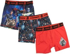 Avenger Boy's Athletic Boxer Briefs Underoos SMALL 6 Mesh Fabric 3 Pack NEW