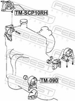 Febest Sturzkorrekturschraube 0129-022-PCS4 FüR Lexus Toyota