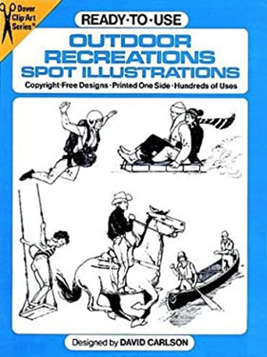 Ready-to-Use Outdoor Recreations Spot Illustrations Paperback Dav