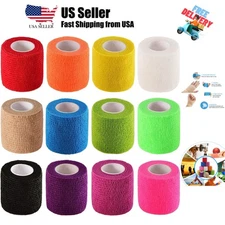 12 Pack 2" x 5 Yards Self Adhesive Elastic Bandage Wrap Stretch Self-Adherent...