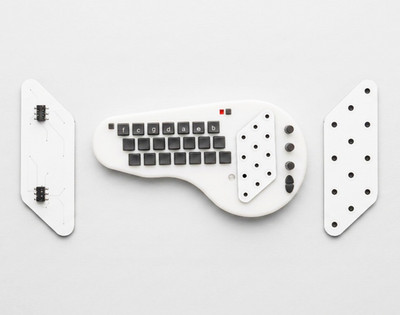 Minichord Synthesizer Touchplate Attachment - White ( FREE INTL SHIPPING )