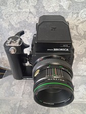 [N. MINT] Zenza Bronica ETR-Si  + 75mm f2.8 + AE-II PRISM FINDER + SPEED GRIP