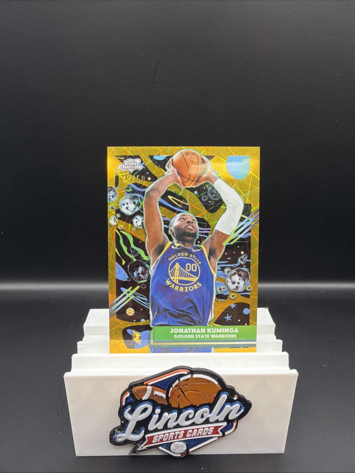 2025-26 Topps Cosmic Chrome JONATHAN KUMINGA Gold Interstellar Refractor #27 /50