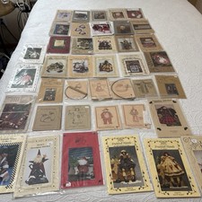 Lot of 40 Vintage Folk Art Rustic Primitive Christmas Dolls Etc Craft Patterns