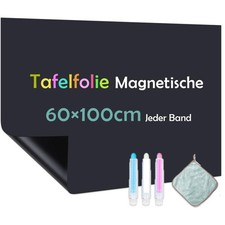 Magnettafel Tafelfolie Selbstklebend schwarz 60x100cm Kreidefolie Schule Büro