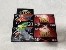 LOT OF 4 TDK HI8 MP 120 BLANK CASSETTE CAMCORDER VIDEOTAPE 8MM