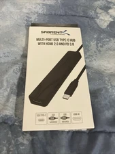 Sabrent Multi-Port USB Type-C Hub with HDMI 2.0 and PD 3.0 NEW Open Box