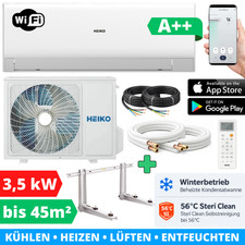 Split Klimaanlage 12000 BTU Komplettset Klimagerät Inverter A++ Heizen WLAN …