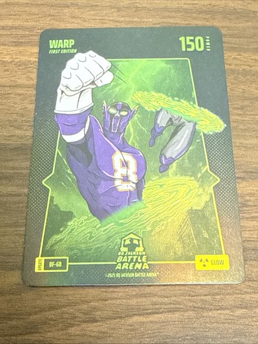 Lamar Jackson WARP BF-68 Bo Jackson Battle Arena Update Battle Foil Glow