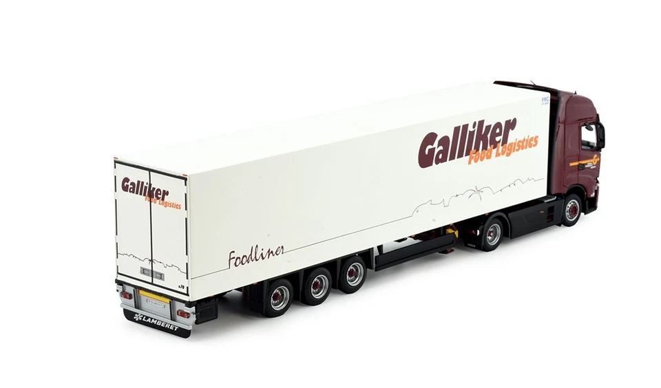 TEKNO, IVECO S-WAY 4x2 con rimorchio a 3 assi GALLIKER, 1/50, TEK83666 - Immagine 2 di 4