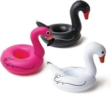 Inflatable Swan Drink Holder, Floating Cup Holder for Pool and Hot Tub,