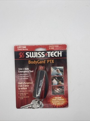 Swiss+Tech BodyGard PTX 3 in 1 Auto Emergency Tool (BGCS31-NA)