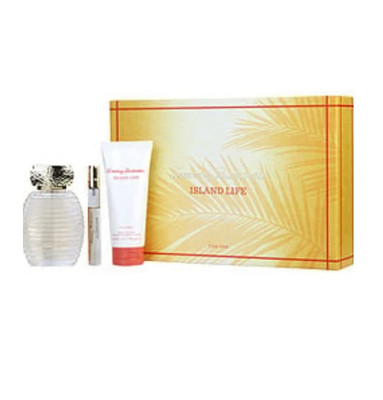 ISLAND LIFE Tommy Bahama 3.4 oz EDP Eau de Parfum Perfume Spray Body Lotion Set