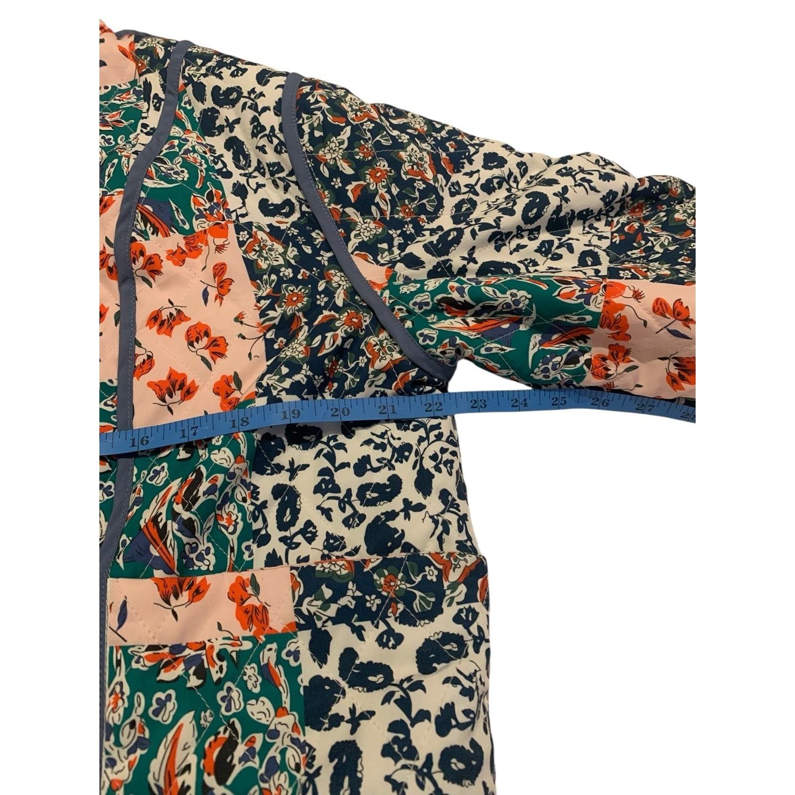 Reversible Kantha Quilted Jacket Patchwork Boho C… - image 8