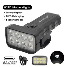 40000LM Rechargeable LED MTB Bicycle Light Racing Bike Front Rear Headlight