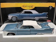Sun Star Platinum 1960 Plymouth Fury Soft Top Convertible 1:18 Blue Diecast Car