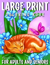 Large Print Coloring Book for Seniors: 40 Bold  Easy Pages for...