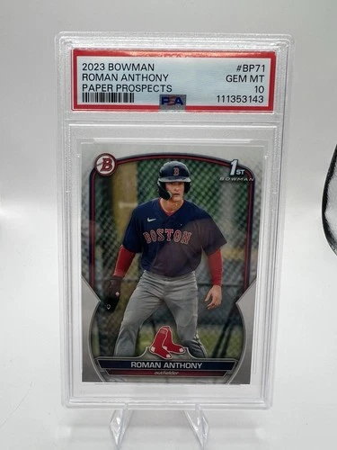 2023 Bowman Chrome Prospects Roman Anthony #BCP-71 Paper Boston Red Sox 1st