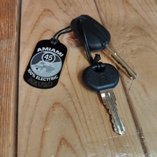 Portachiavi Personalizzato per Citroen Ami AMIAMI Fiat Topolino NOME  TELEFONO