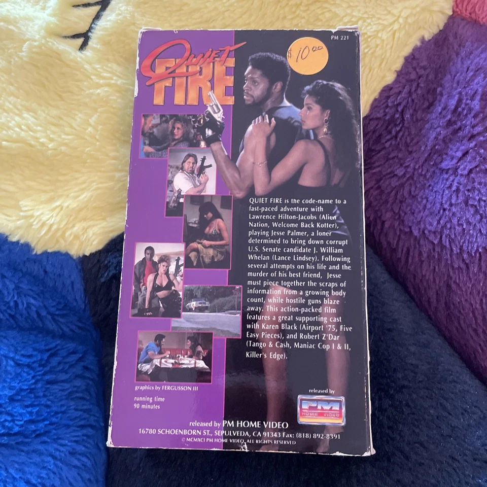 Quiet Fire  VHS 1991  Lawrence-Hilton Jacobs  Robert Z'Dar  Karen Black - Image 3 of 4
