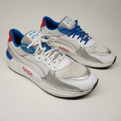 VGC! Puma RS 9.8 Space NASA White Silver Running Shoes Mens Size 12  372509-01 | eBay