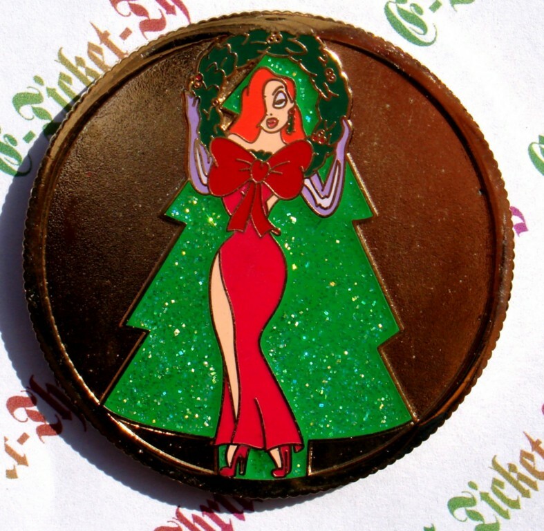 jessica rabbit green dress Disney Shopping Christmas Tree Holiday Coin LE 250 Pin Bridal Robes