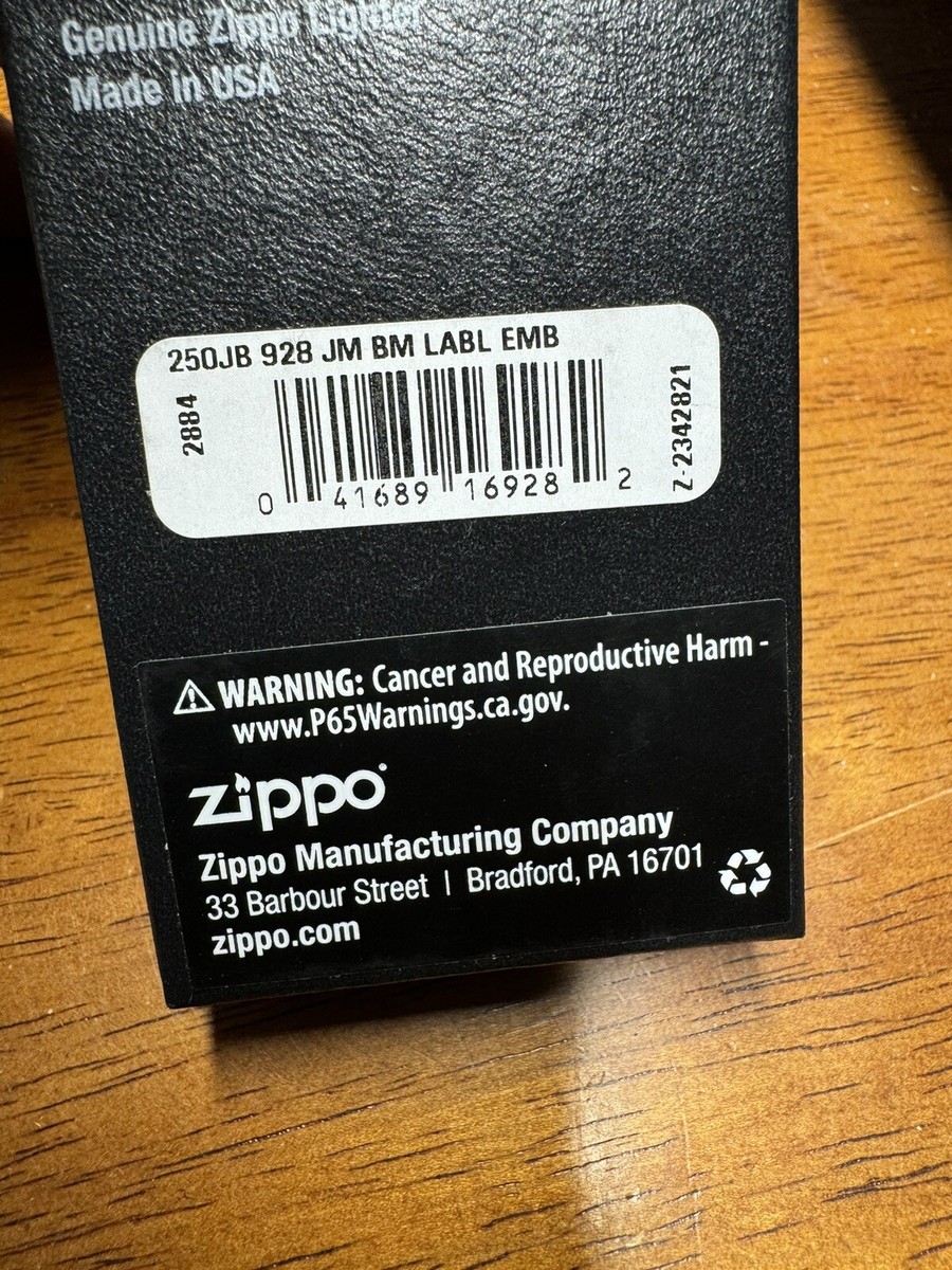 Zippo Jim Beam Whiskey Textured Logo Lighter - 250JB 928 - New | eBay