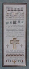 Lena Rose Prayer Sampler Faith Religious Cross Stitch Hardanger Pattern