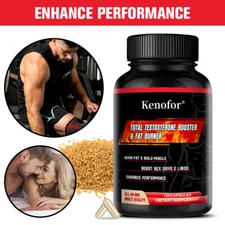 Total Testosterone Booster and Fat Burner–Boosts Performance,Increases Endurance