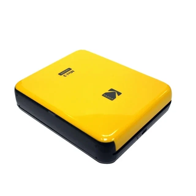 KODAK Mini3 Square Instagram Size Bluetooth Portable Photo Printer 3x3" - Yellow - Image 2 of 2