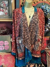Stunning American Designer, Boho Hippy Look, Tie Dye, Colourful, Size L In Vgc.