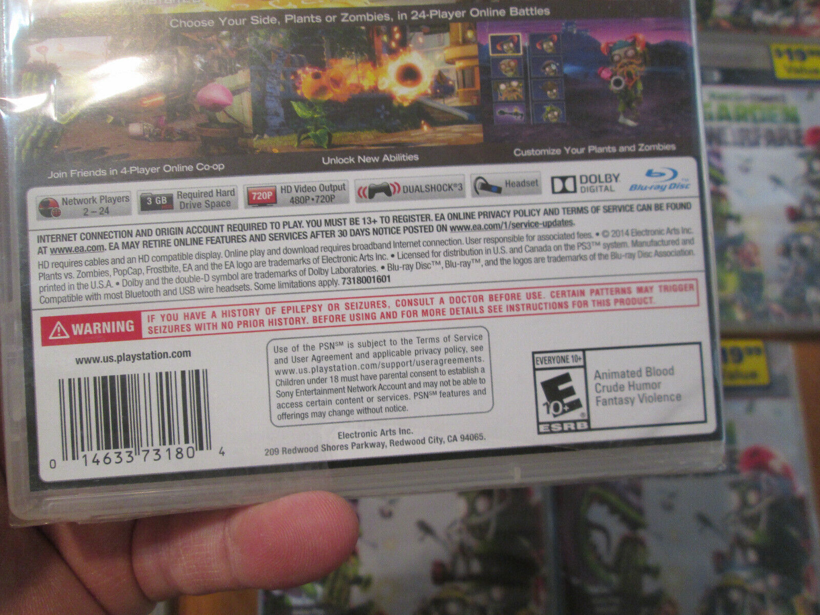 PlayStation 3 : Plants vs Zombies Garden Warfare - PlayS VideoGames  14633731804