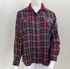 <!--F#f_0-->Vintage Gloster 14-16 Australian Made Shirt Tartan Cotton Blend Pockets Casual<!--F/-->