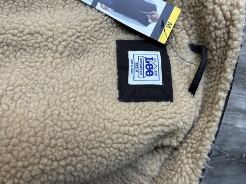Lee Men's Medium Zip-Up Tobacco Sherpa Lined Duck Canvas Workwear Vest NWT - Picture 3 of 9