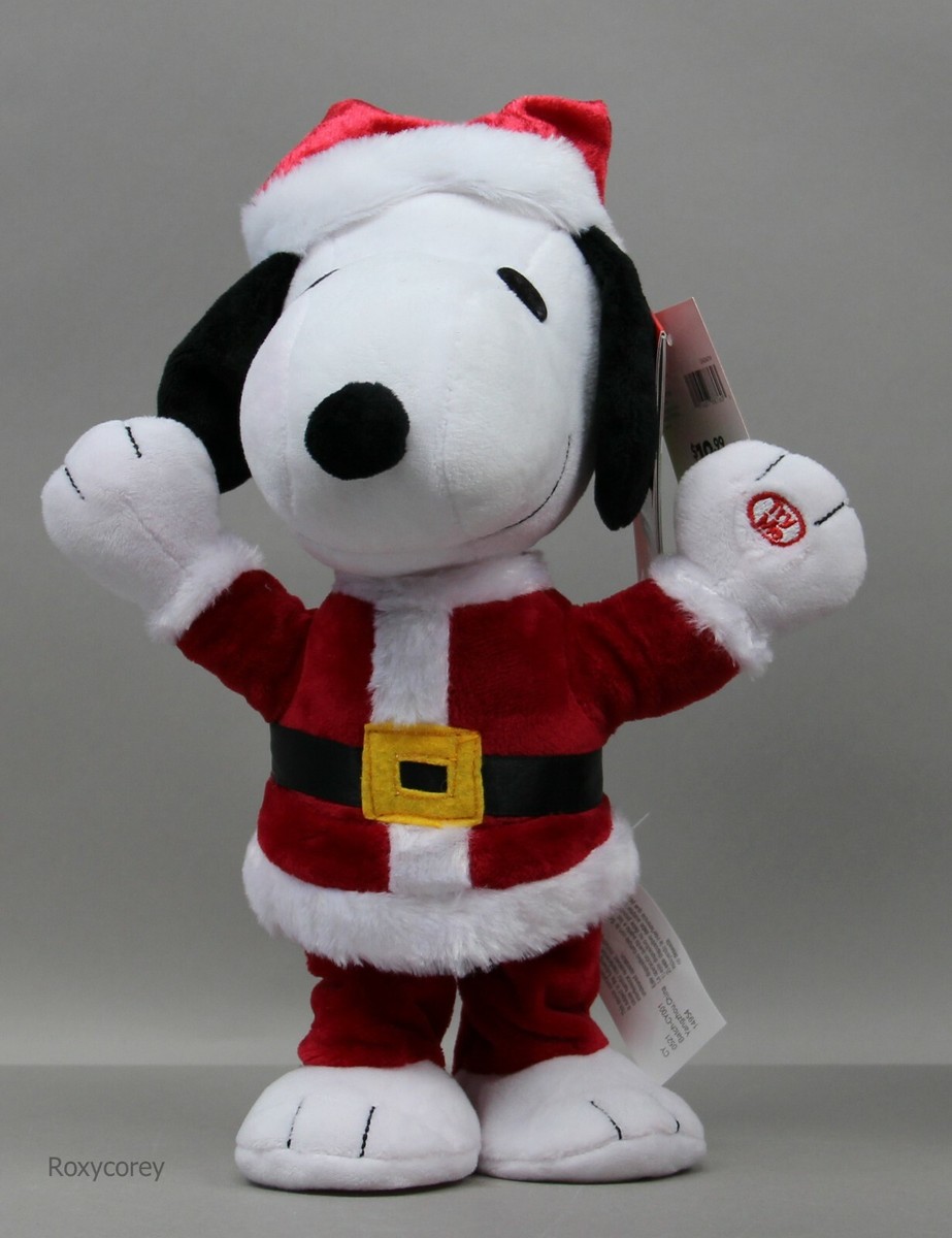 スヌーピー サンタクロース Gemmy Peanuts Animated Snoopy as Santa Waddler We Wish You A