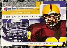 2001 FLEER GAME TIME #142 TODD HEAP ROOKIE 809/2001