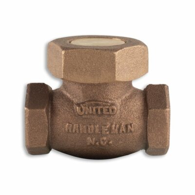 1 1/4'' SPRING LOADED INDUSTRIAL LIFT CHECK VALVE, UNITED BRASS WORKS